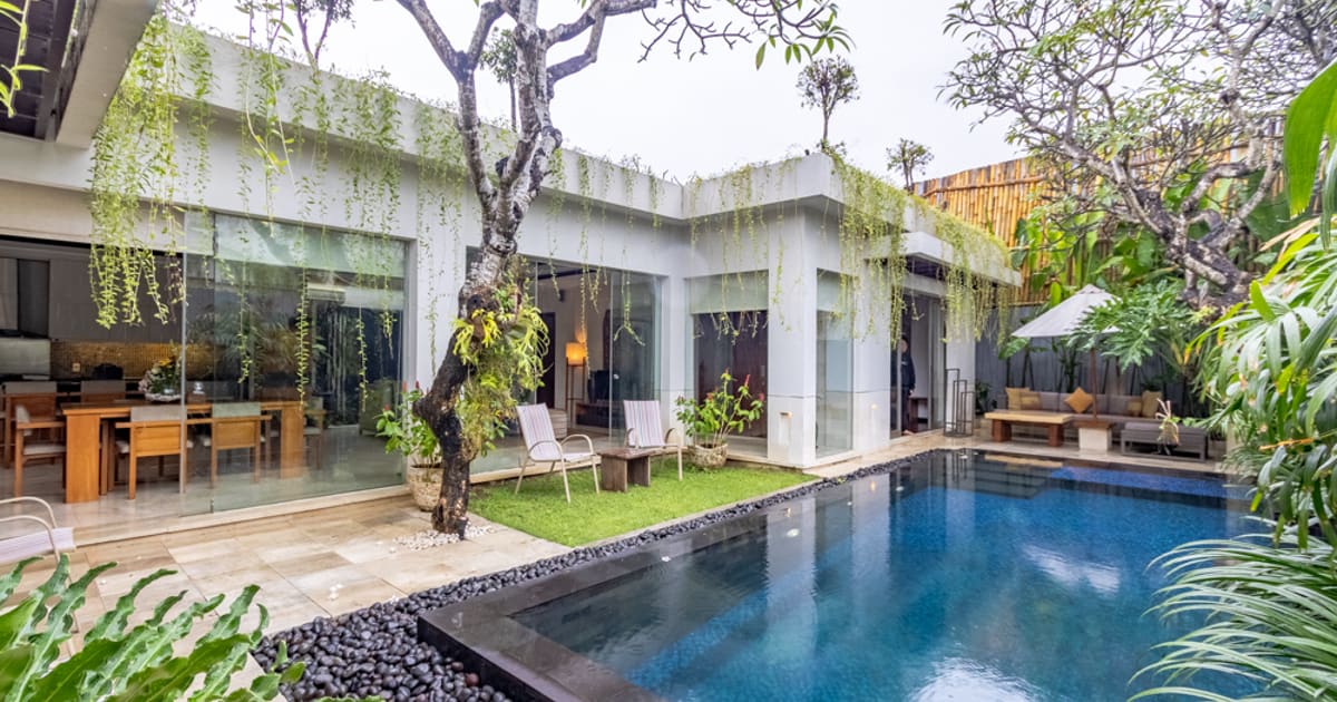 Freehold Villa Contemporary Beachside 2br Villa In Kuta in Kuta