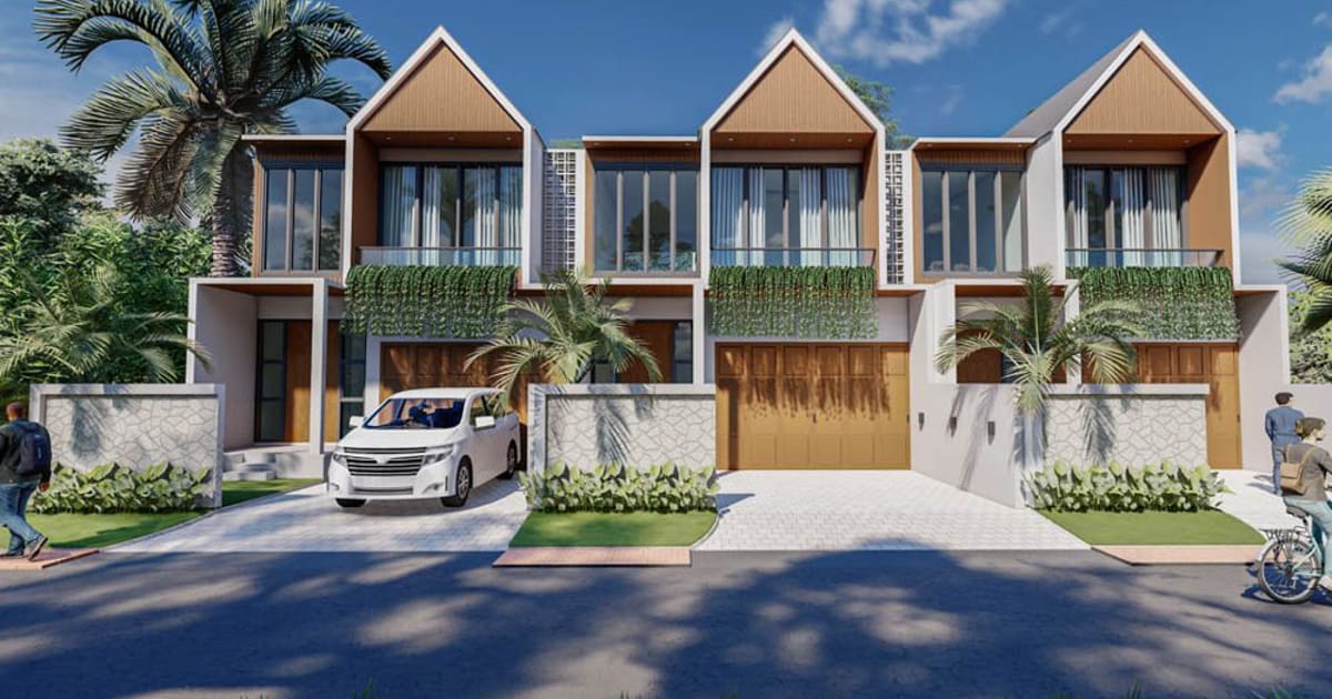 Freehold Property Tropical Modern Townhouse In Denpasar Selatan in Denpasar Selatan