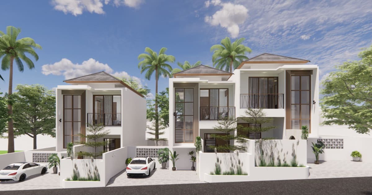 Vila Hak Milik Villa Modern 2br Dekat Gwk in Ungasan