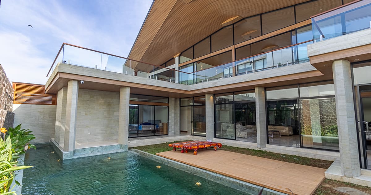 Freehold Villa Serene Luxury 4 Bedroom Contemporary Villa In Sanur in Sanur Beach