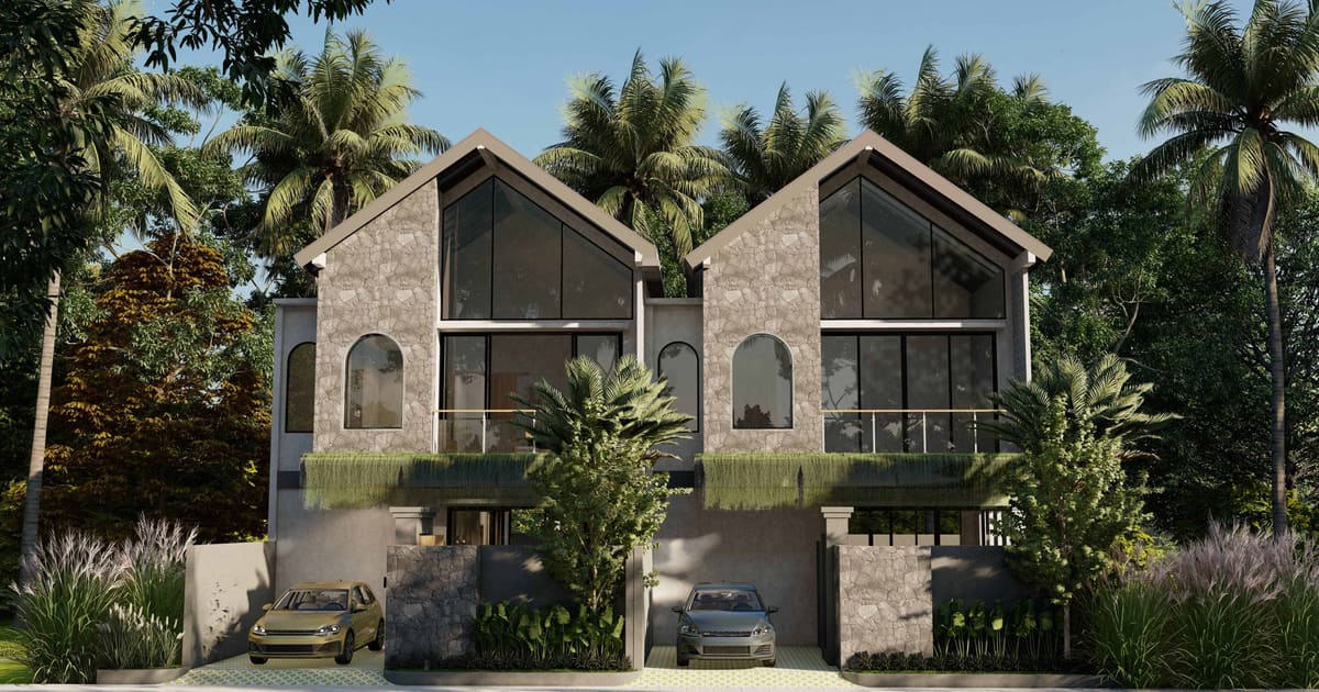 Freehold Property Modern Tropical 3br Villa In Pecatu in Pecatu