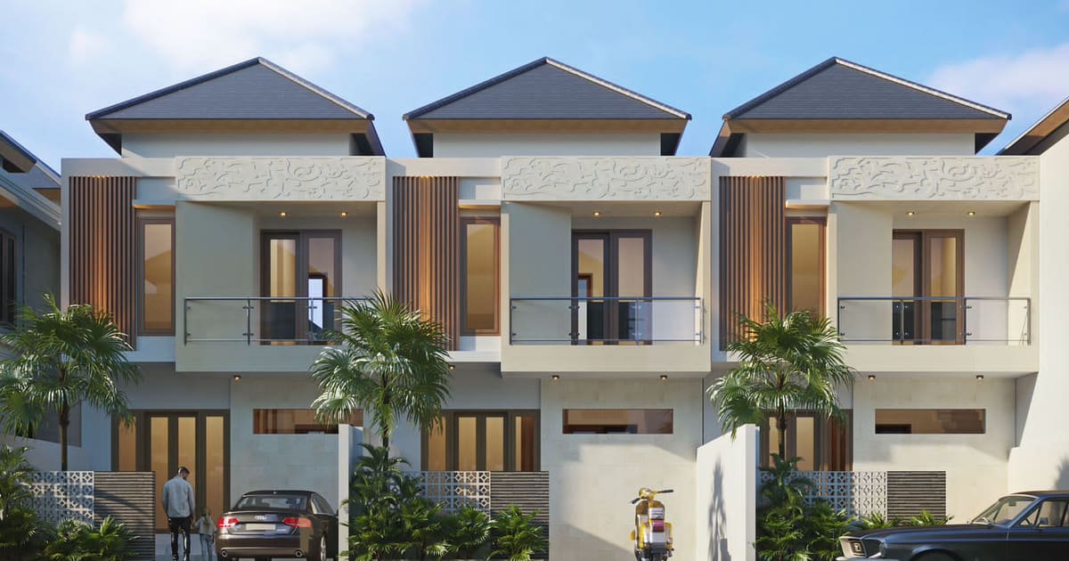 Freehold Property 3br Modern Townhouse In Jimbaran in Jimbaran