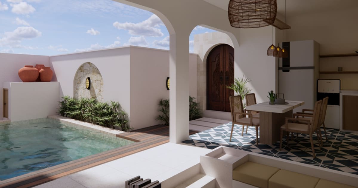 Vila Hak Milik Rumah Liburan Dengan Design Modern Kontemporer in Nusa Dua
