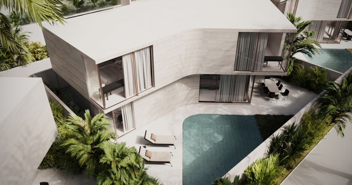 Leasehold Villa Luxurious Modern 3br Villa In Melasti in Uluwatu