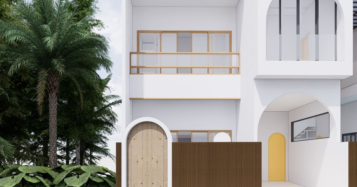 Leasehold Villa Mediterranean Japandi Style 2br Semi Villa In Kertalangu in Denpasar Timur