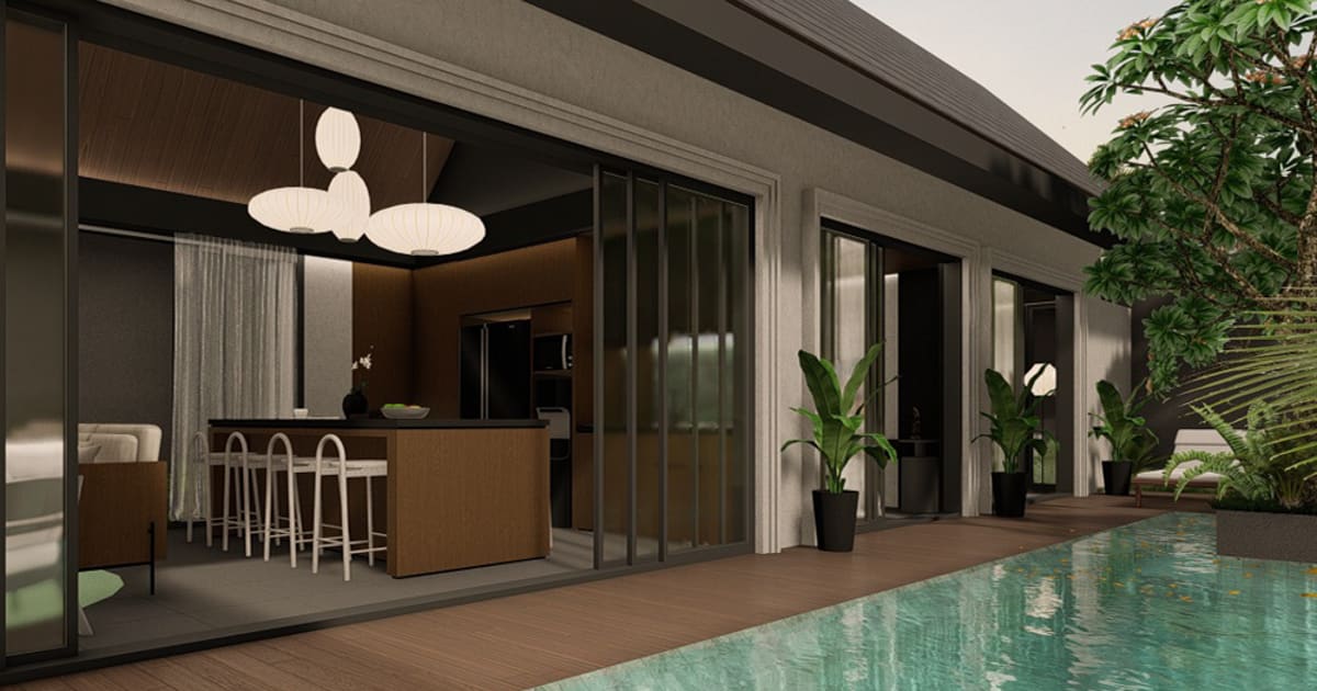 Leasehold Villa Minimalist 3br Villa In Sayan in Ubud