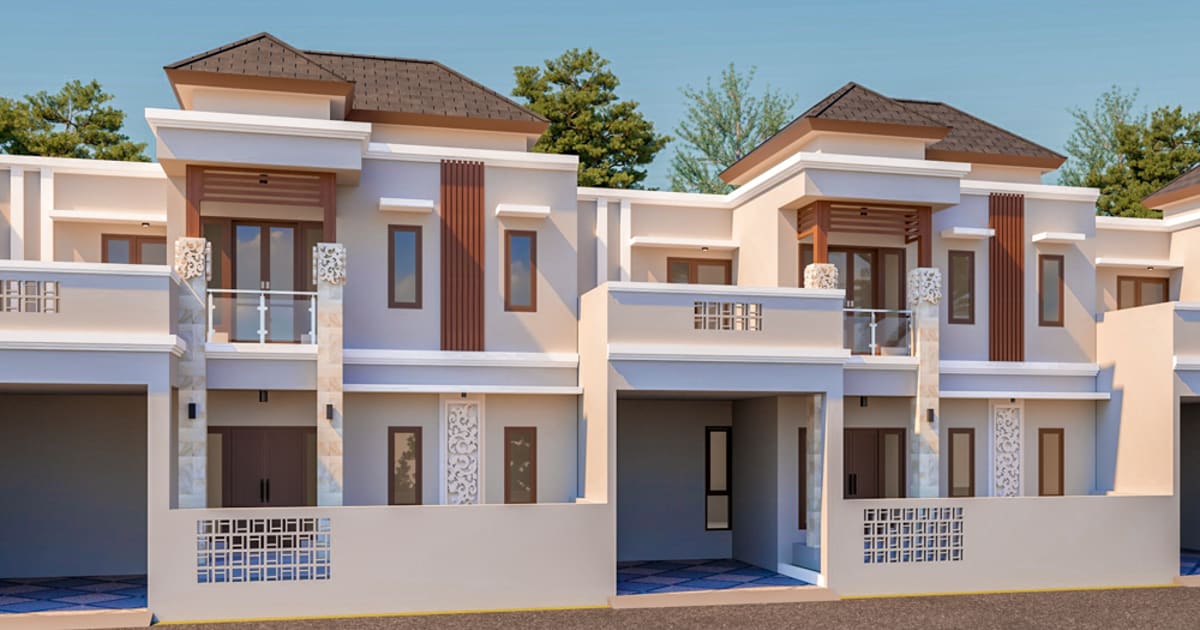 Properti Hak Milik Rumah Bali Modern Di Peguyangan in Denpasar Utara