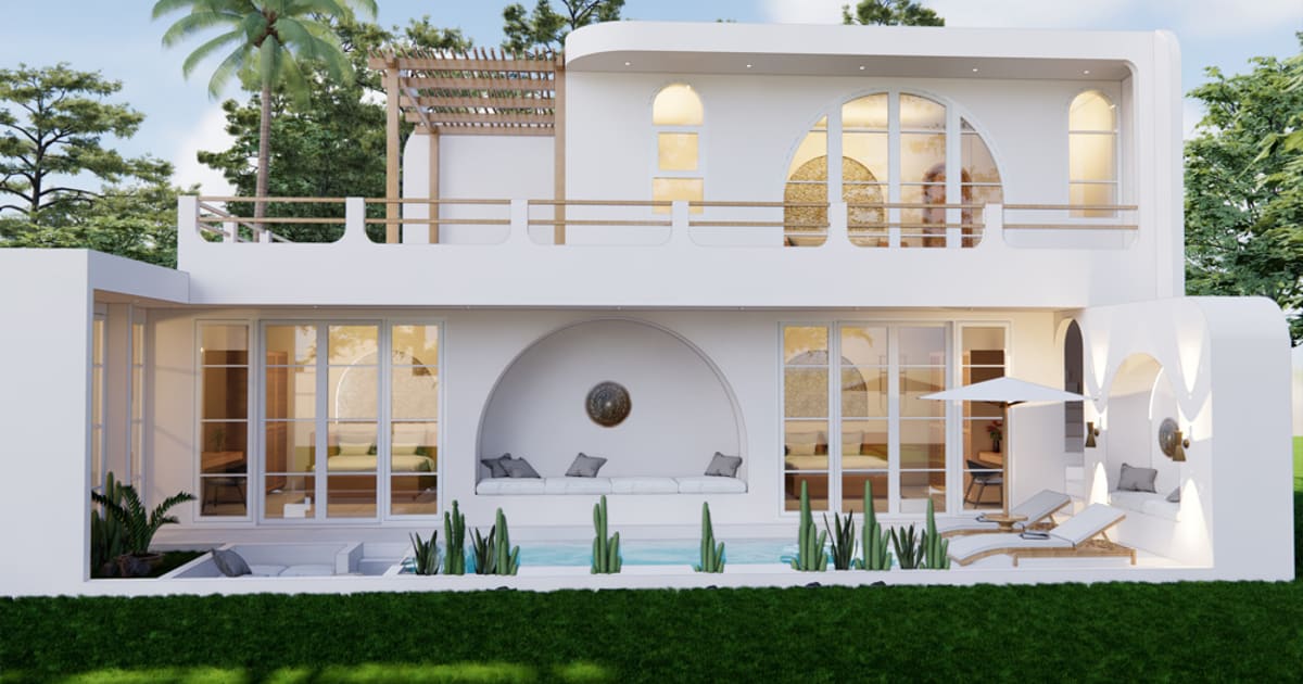 Freehold Property Mediterranean 3br Villa For Lease In Pecatu in Uluwatu