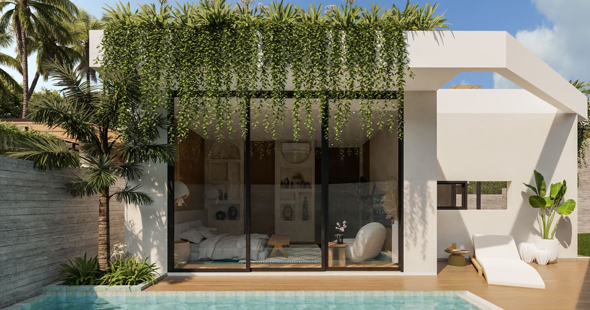 Vila Hak Milik Villa Mewah Tropis Modern 1 Br Di Jimbaran in Jimbaran
