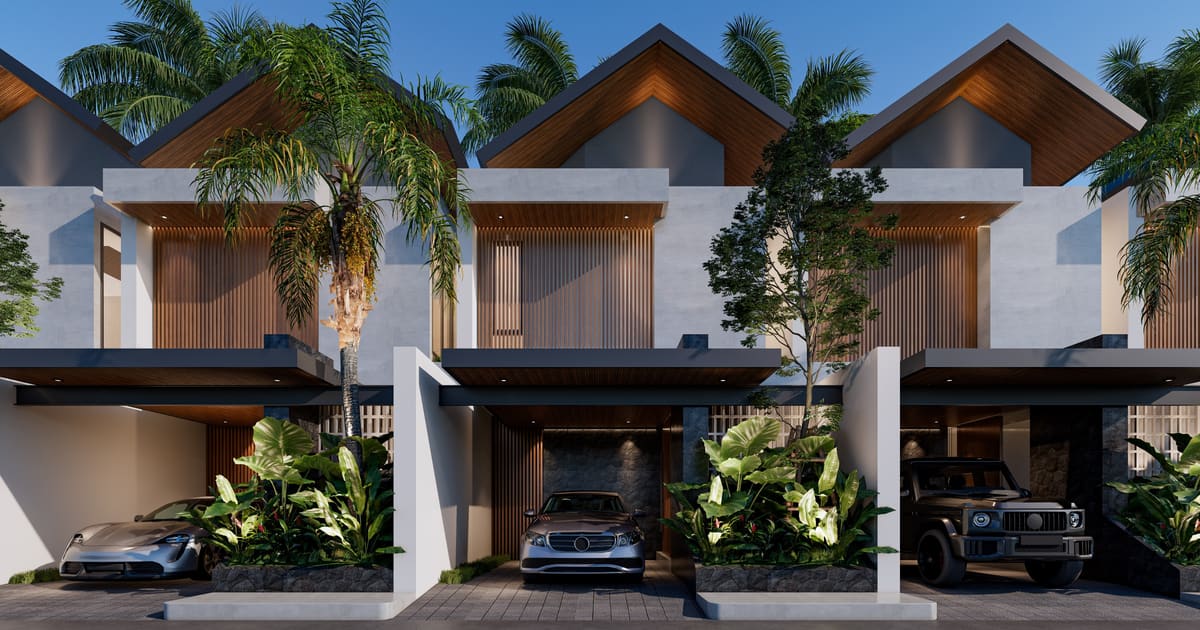 Vila Hak Milik Villa One-Gate Kontemporer Di Sanur in Sanur Residential