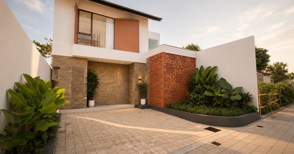 Freehold Villa Modern Tropical 4br Villa In Sanur in Sanur Residential