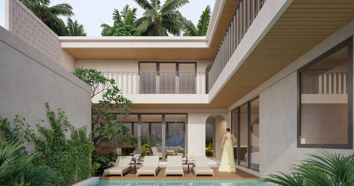 Freehold Property Tropical Mediterranean 3br Villa In Jimbaran in Jimbaran