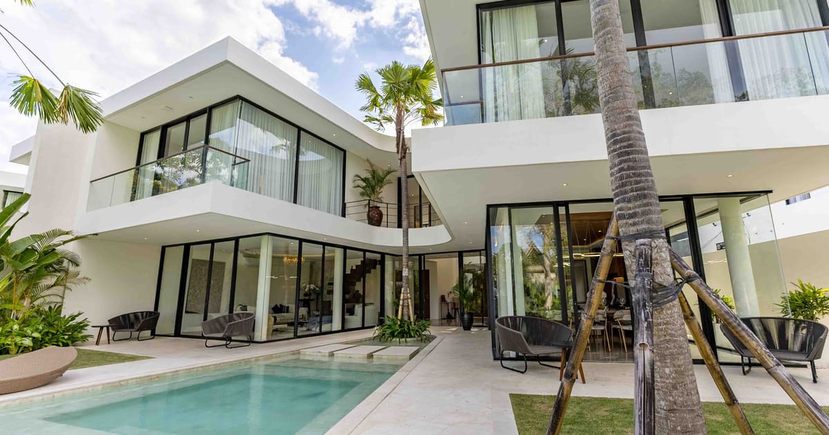 Vila Hak Milik Vila Mewah Modern Tropikal 4 Br Di Umalas. in Umalas