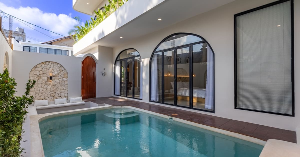 Freehold Villa Modern Minimalist Villa In Canggu in Canggu