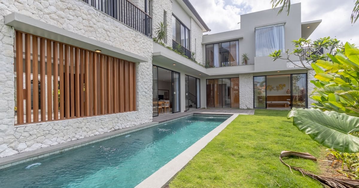 Freehold Villa Tropical Mediterranean 4br Villa In Canggu in Canggu