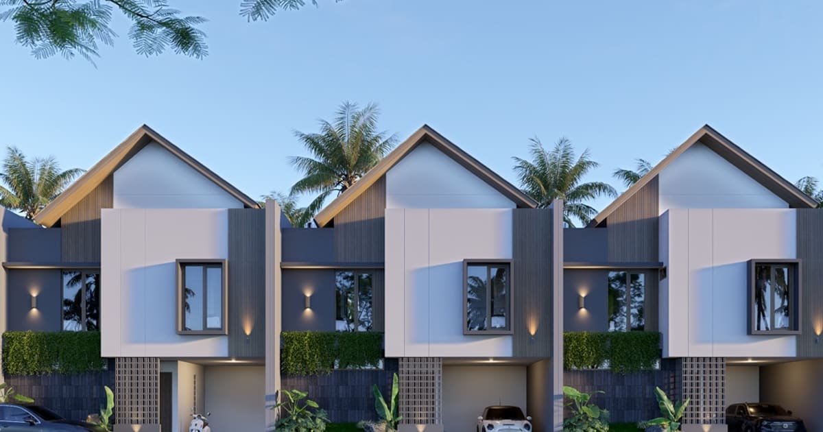 Freehold Property 3 Bedroom Modern Contemporary House Near Balimed Hospital in Denpasar Barat