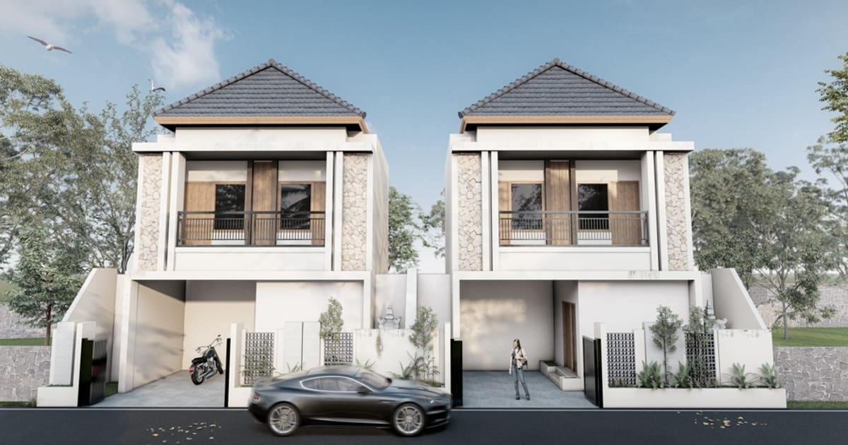 Freehold Property Modern 3br House In Kebo Iwa in Denpasar Barat
