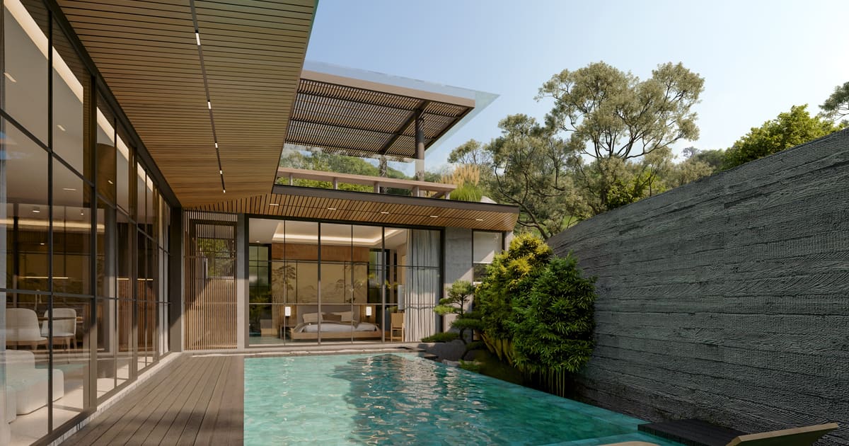 Vila Hak Milik Villa Japandi Bernuansa Tenang Di Seminyak in Seminyak