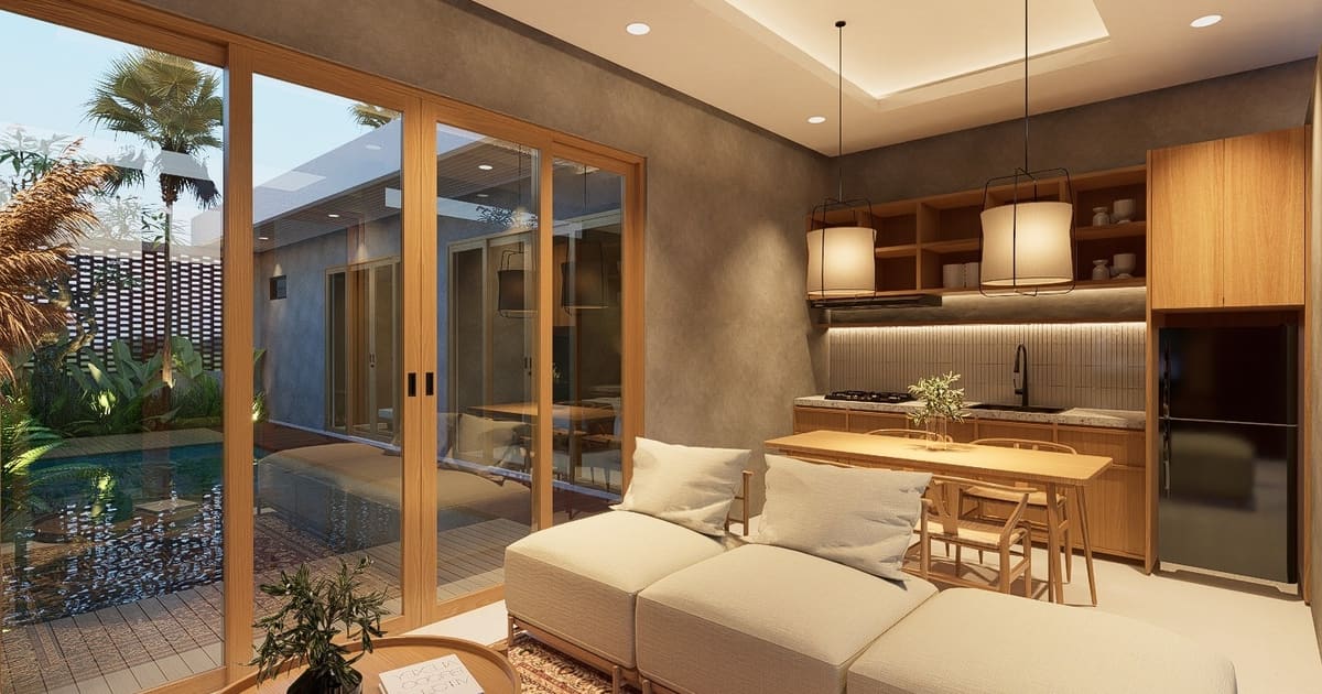 Freehold Property Modern Tropical 2br Villa In Ubud in Ubud
