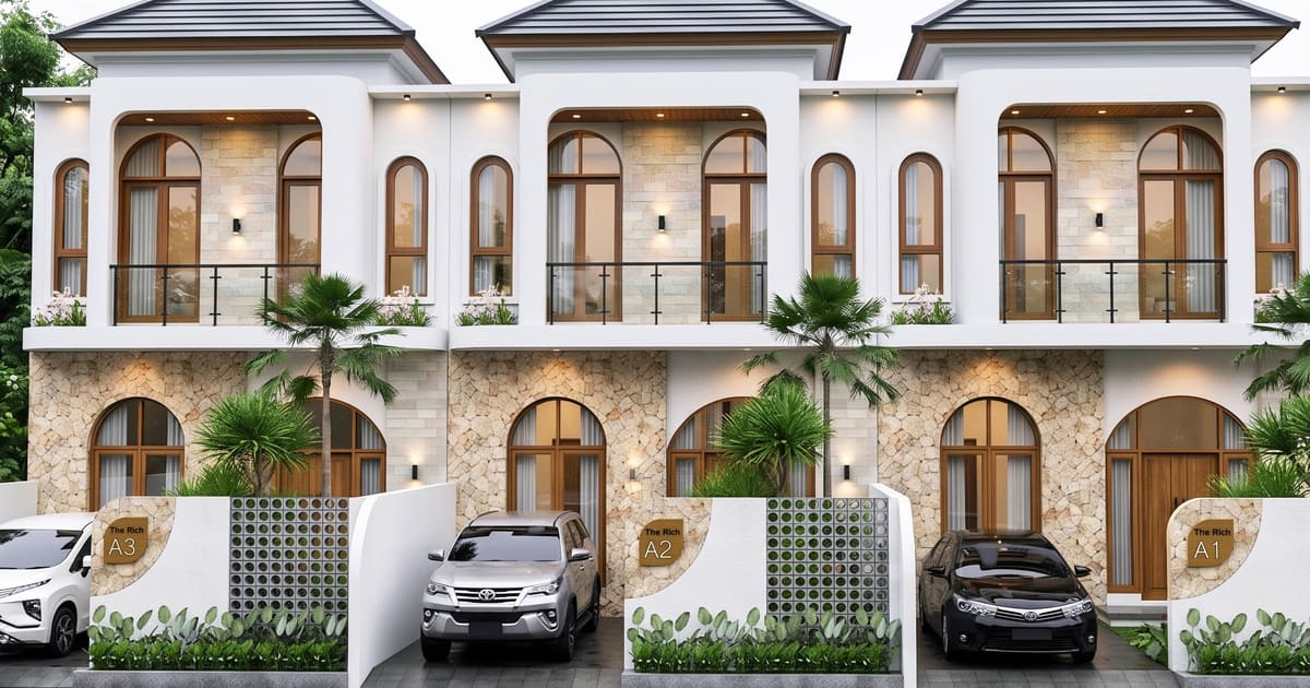 Properti Hak Milik Vila Mediterania Modern 3br Di Nusa Dua in Nusa Dua