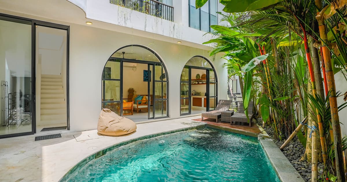 Freehold Villa Freehold Modern Tropical 3br Villa In Canggu in Canggu