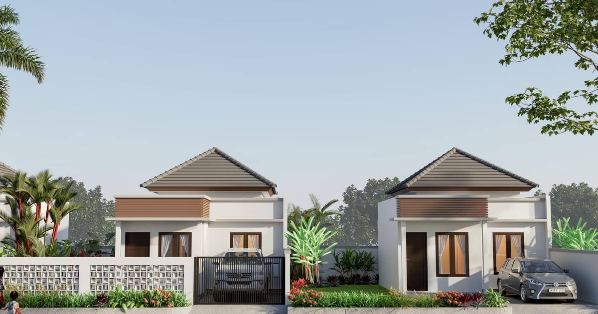 Freehold Property One Gate Modern House Type 36 In Kampial in Nusa Dua