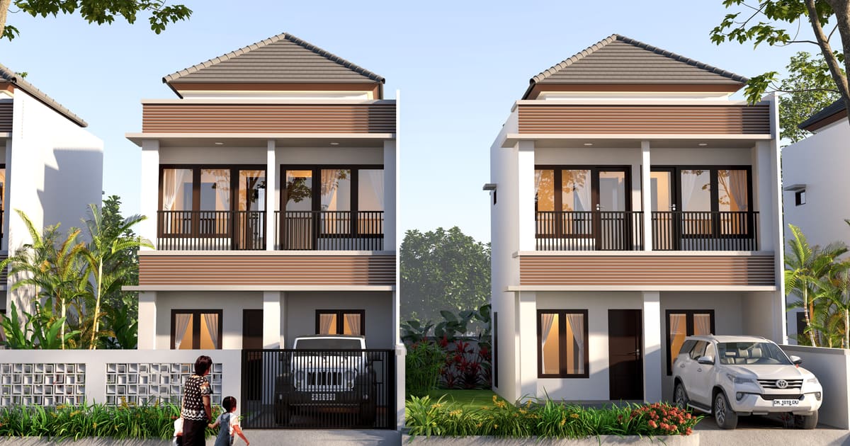 Properti Hak Milik Rumah Modern One Gate Tipe 70 Di Kampial in Nusa Dua