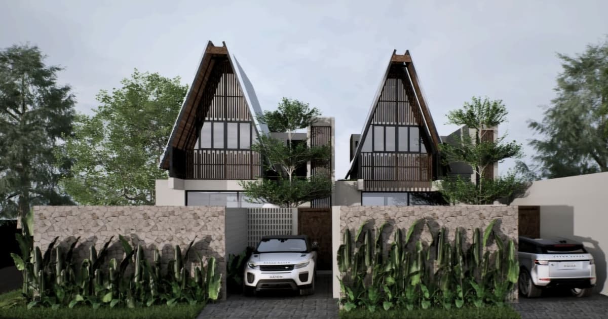 Vila Hak Milik Villa Modern Tropikal 2br Dengan Pool Di Ungasan in Ungasan