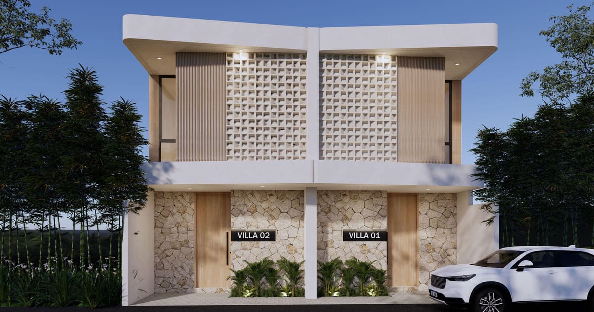Freehold Villa Modern Tropical 2-Bed Villa In Balangan in Balangan