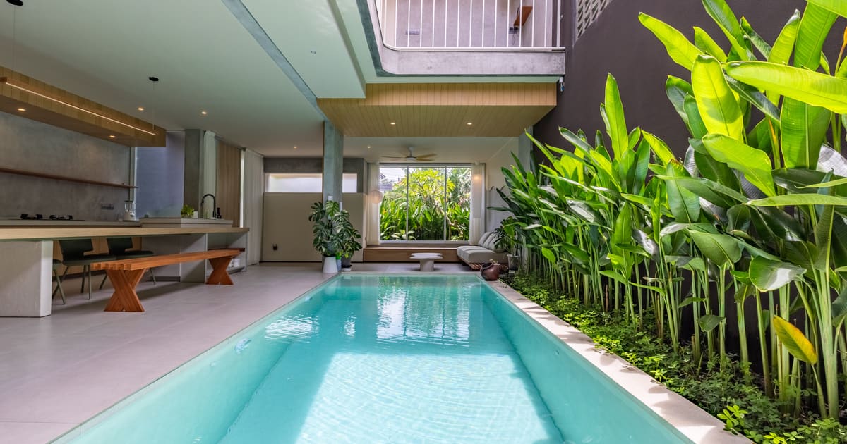 Vila Hak Milik Villa Siap Huni Dengan Kolam Renang Di Canggu   in Canggu