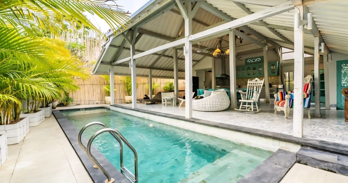 Freehold Villa Freehold 3 Bedroom Tropical Villa With Spacious Garden In Babakan Canggu in Babakan