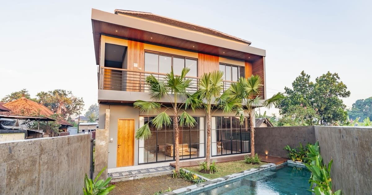 Properti Hak Milik Villa Tenang Bernuansa Tropis Di Cepaka in Kaba-Kaba / Cepaka
