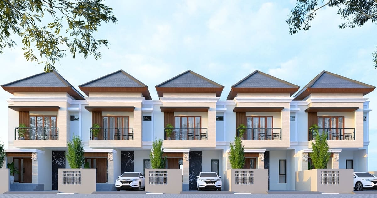 Freehold Property Modern Townhouse In Imam Bonjol Main Road in Denpasar Barat
