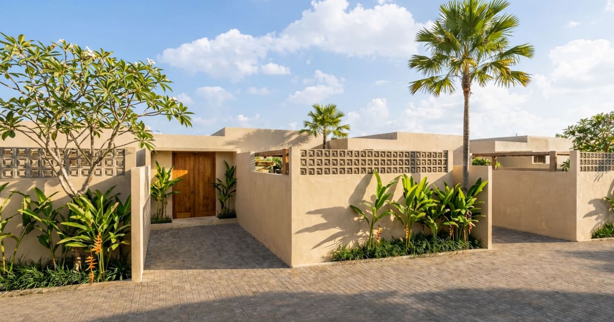 Vila Hak Milik Villa Mediterania Modern Di Melasti in Ungasan