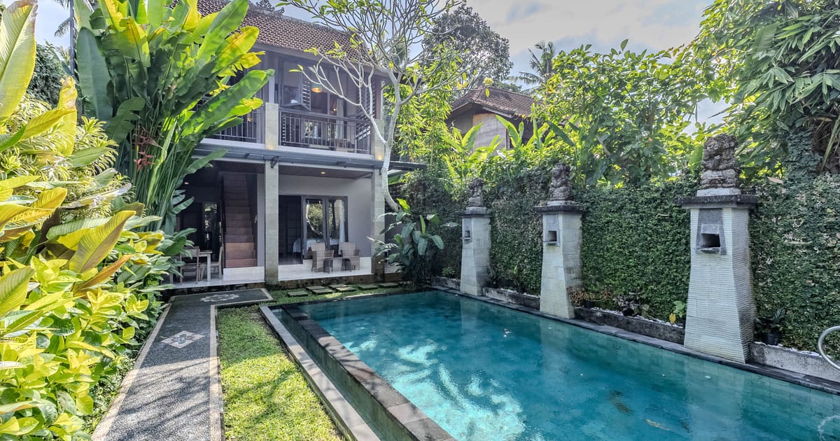 Freehold Property Tropical Balinese 2br Villa In Premium Ubud in Ubud