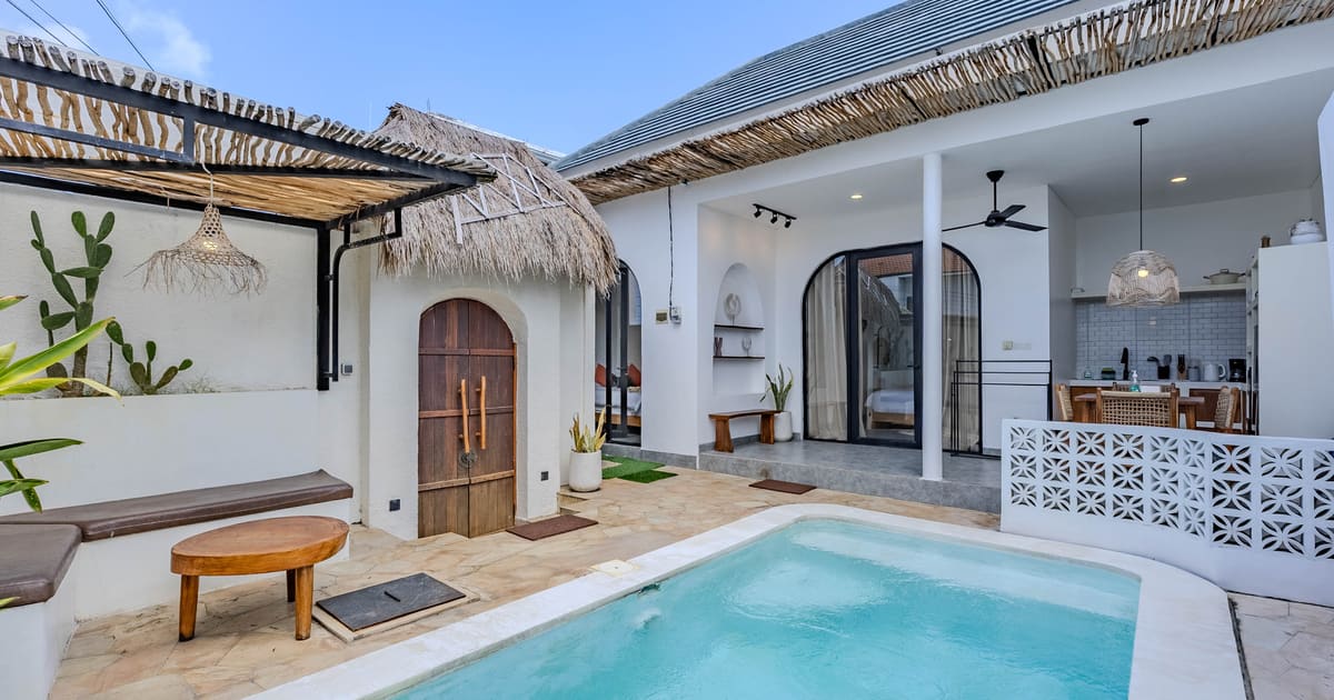 Freehold Villa Modern Tropical Mediterranean 2br Villa In Ungasan in Ungasan