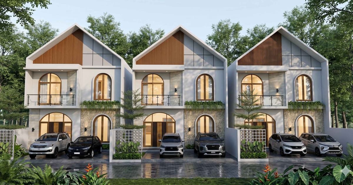 Freehold Property Modern Tropical Mini Cluster With One Gate System In Jimbaran in Jimbaran