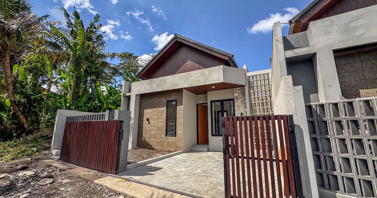 Freehold Property Modern Tropical House In Central Tabanan  in Tabanan 