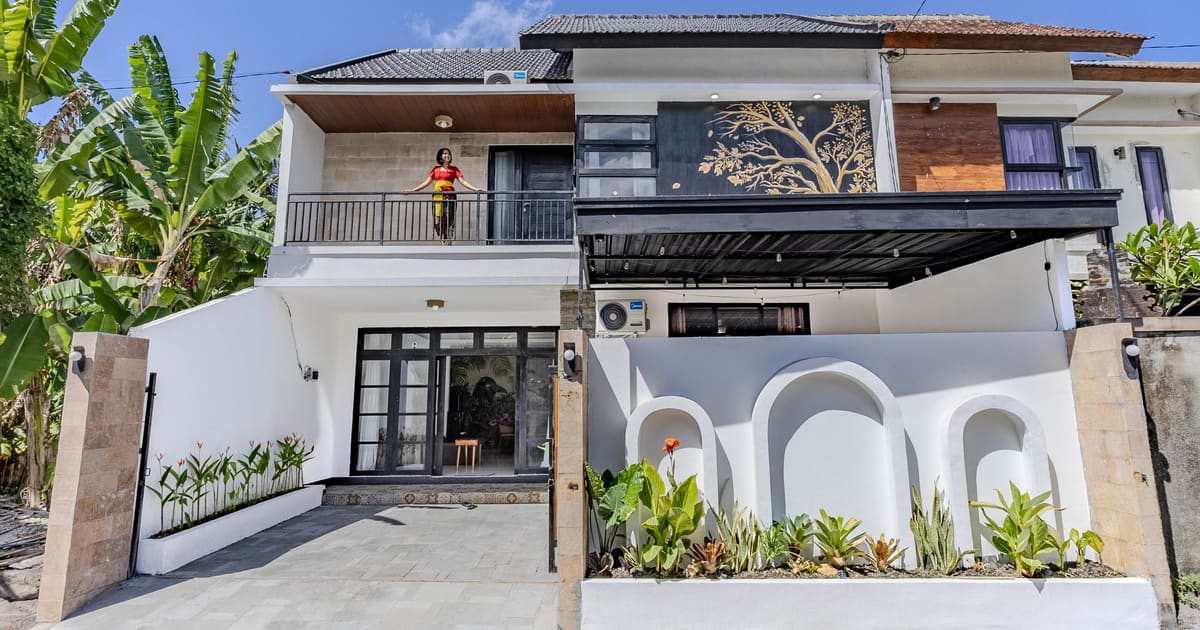 Freehold Villa Modern Tropical 3br House In Saba in Gianyar