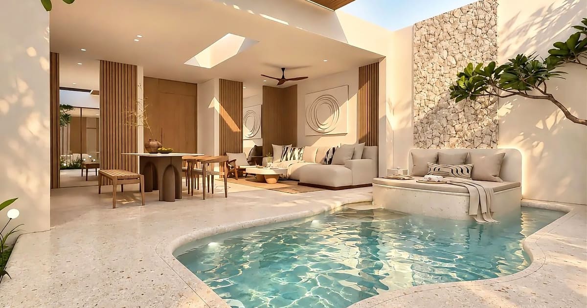 Vila Hak Milik Villa Modern 2 Kamar Tidur Dengan Kolam Renang Pribadi Di Jimbaran in Jimbaran