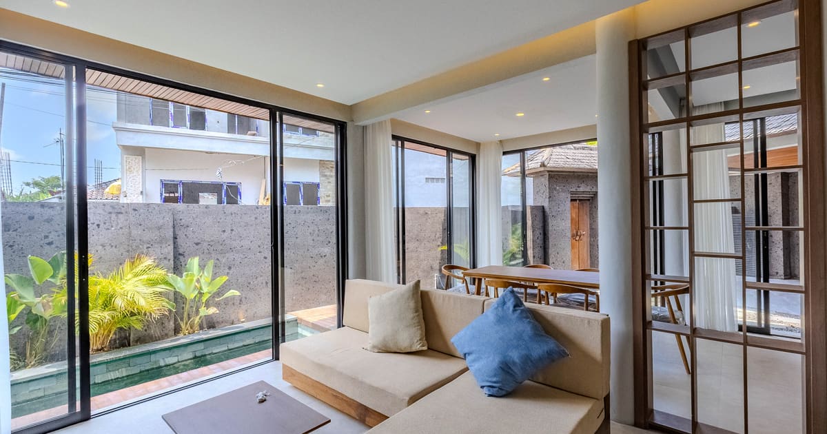 Properti Hak Milik Villa Arsitektur Bali 3kr Di Canggu in Canggu