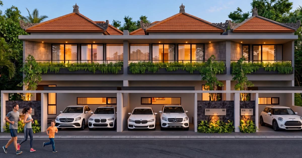 Freehold Property Modern Balinese-Inspired Two-Storey Homes With Spacious Family Living in Denpasar Barat