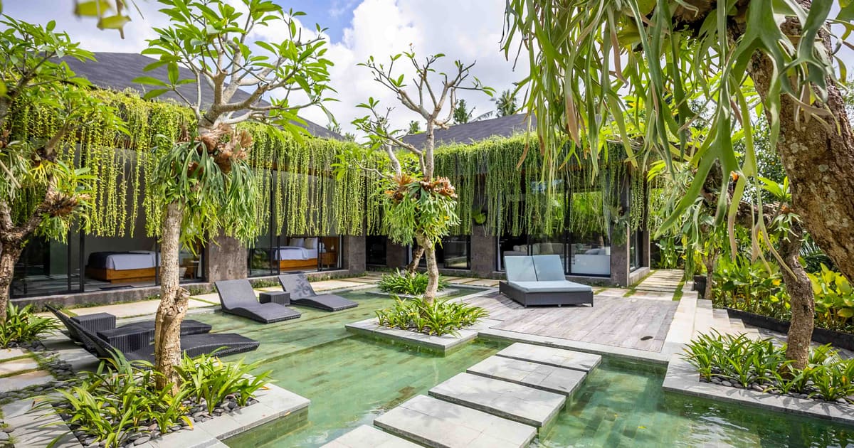 Vila Leasehold Vila Modern Tropikal 4 Br Di Ubud in Ubud