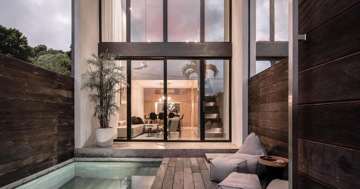 Leasehold Villa Serene Modern Tropical 2 Br Villa In Canggu in Canggu