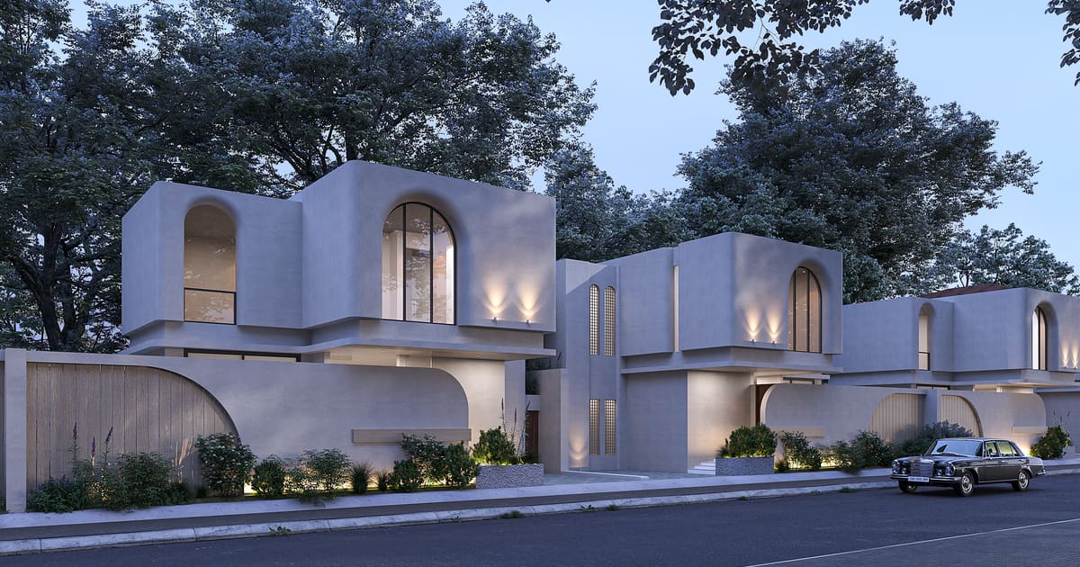 Leasehold Villa Modern Tropical Architectural Villa In Kerobokan in Kerobokan
