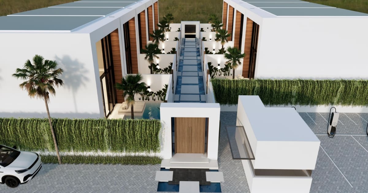 Vila Leasehold Villa Modern 2 Kamar Tidur Fully Furnished in Sanur