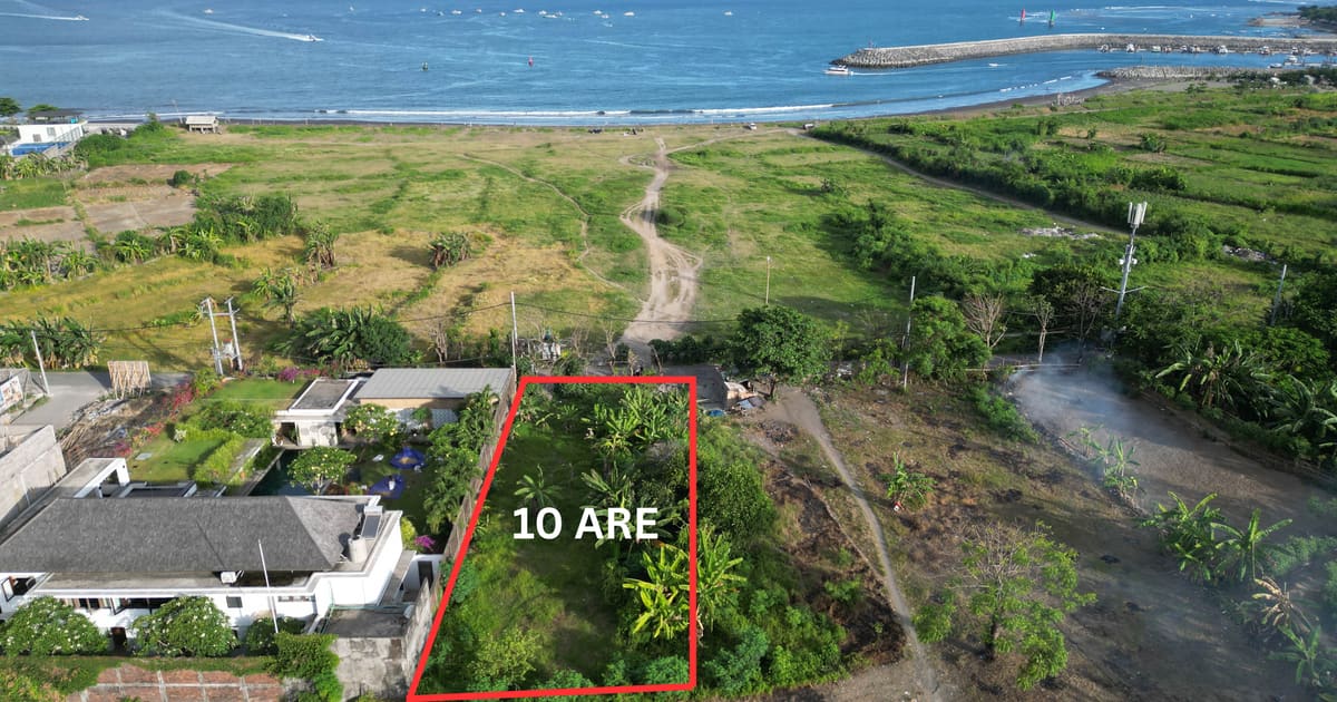 Freehold Land Premium 10 Are Ocean View Land In Sanur in Sanur Beach