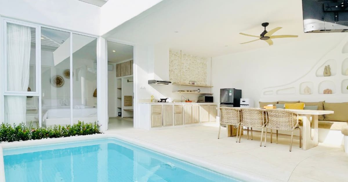Freehold Villa Santorini Style 2br Villa In Ungasan in Ungasan