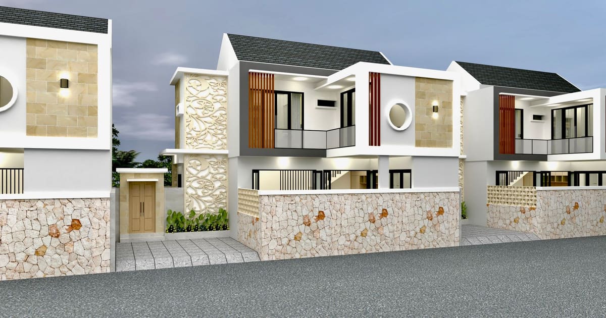 Freehold Property Modern 2br Semi Villa In Canggu in Canggu