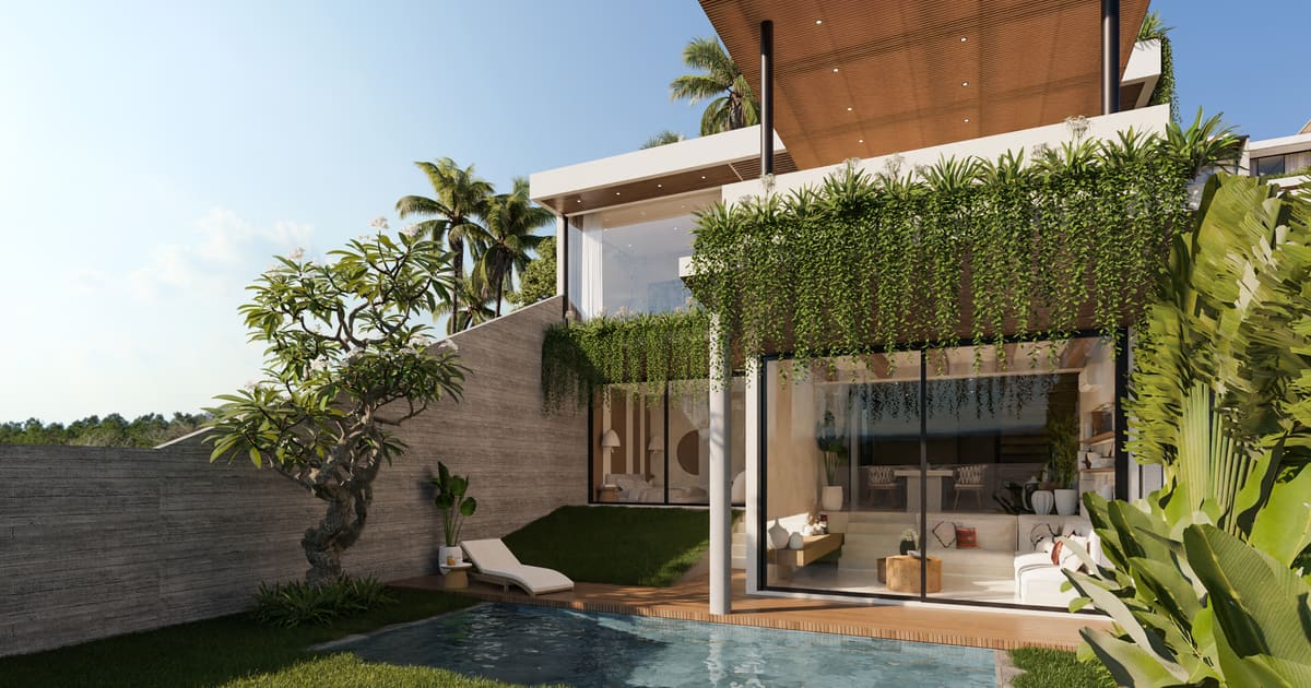 Properti Hak Milik Villa Mewah Tropis Modern 2 Br Di Jimbaran in Jimbaran
